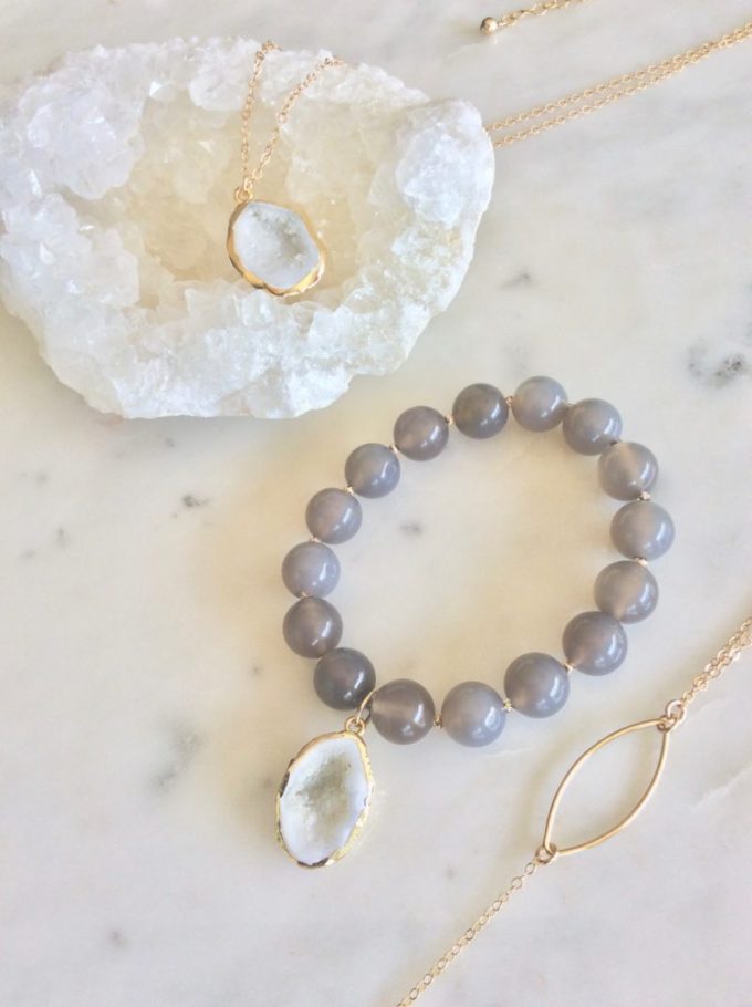 gemstone and druzy geodes
