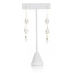 pearl and gold drop earrings
