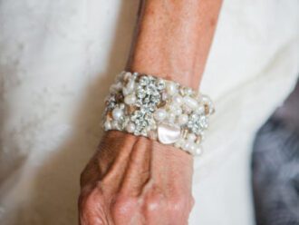 pearl wedding bracelet with pearls