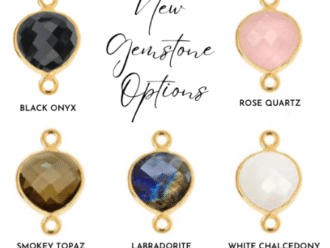 Gemstone color options.