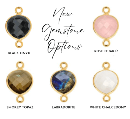 Gemstone color options.