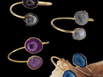 druzy bangle bracelet