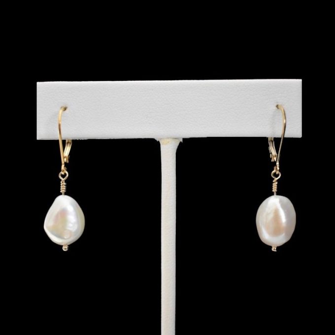 pearl drop earrings