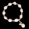 silver bead and pearl bracelet beaded stretch bracelet