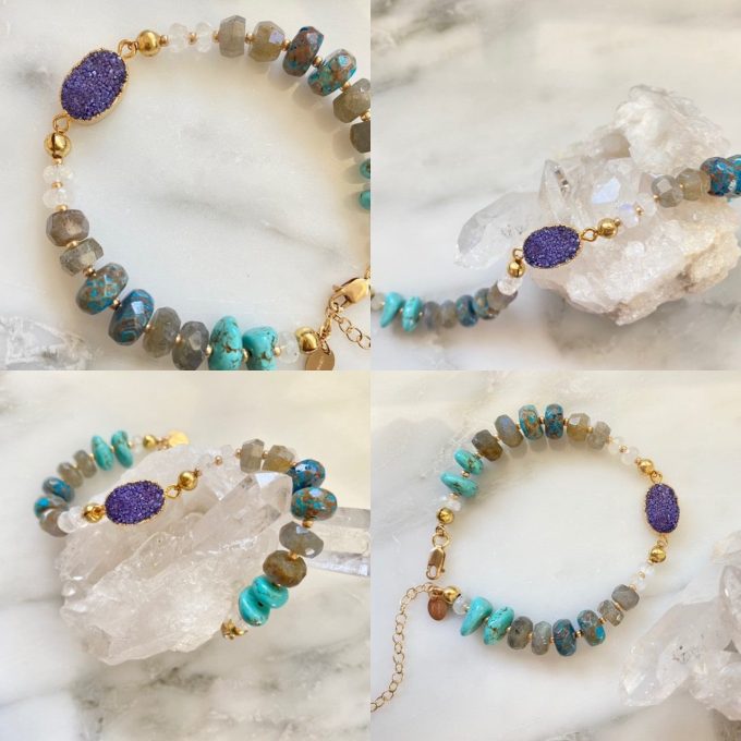 colorful gemstone bracelets