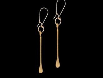 gold statement earrings