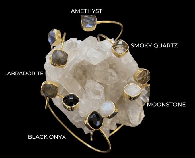 gemstone bangle bracelet