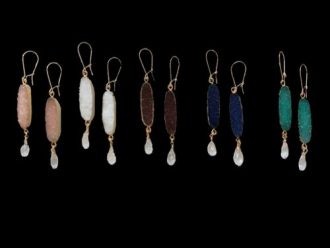 colorful dangle earrings
