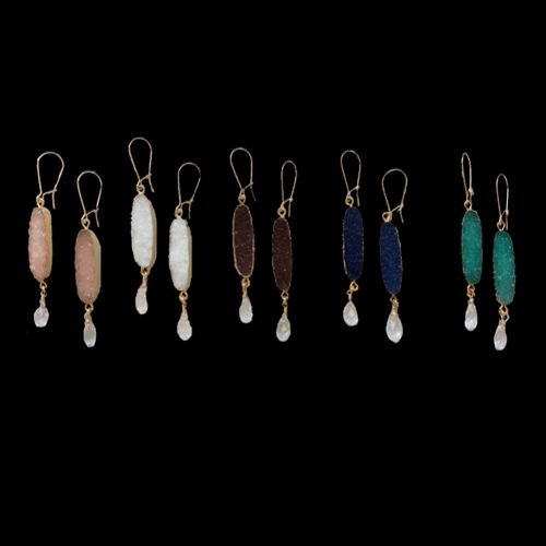 colorful dangle earrings