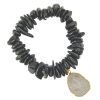 black gemstone bracelet