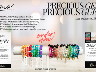 Children's aromatherapy bracelets by Chelsea Bond Jewelry.