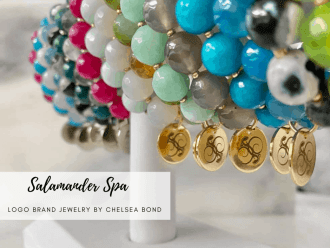 gemstone bead bracelets with charms