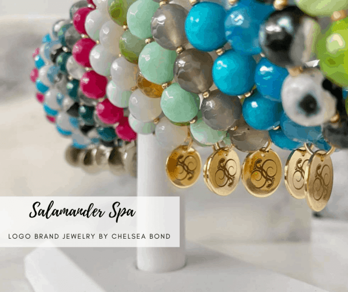 gemstone bead bracelets with charms
