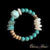 silver gray multiple gemstone bracelet