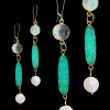 long colorful earrings