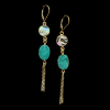 baja sunrise earrings coloful statement earrings