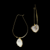 druzy hoop earrings