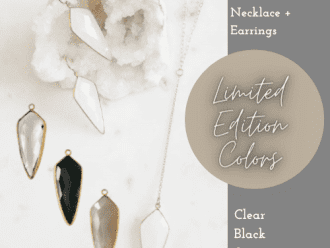 Gemstone and gold necklace