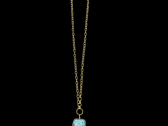 long druzy statement necklace