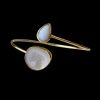 white gemstone bangle
