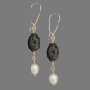 aromatherapy earrings with lava beads Aromatherapy earrings with lava beads