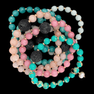 colorful gemstone bracelets