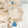 blue druzy bangle