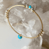 Multicolored gemstone bracelet