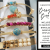 Gemstone bangle bar collection Bangles with display