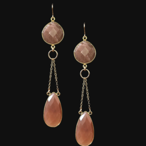 Gemstone statement earrings