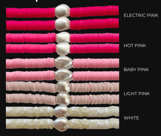 pink waterproof bracelets-min pink waterproof bracelets