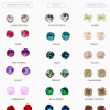 santorini earrings color chart Crystal Color Chart - Chelsea Bond Jewelry