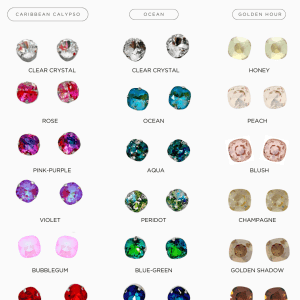Crystal Color Chart - Chelsea Bond Jewelry