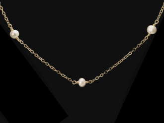 pearl station necklace