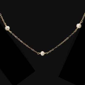 pearl station necklace