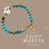 Blue beaded bracelet