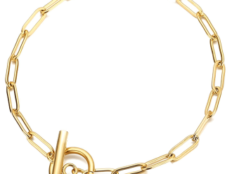 Gold Toggle Waterproof Bracelet - Chelsea Bond Jewelry