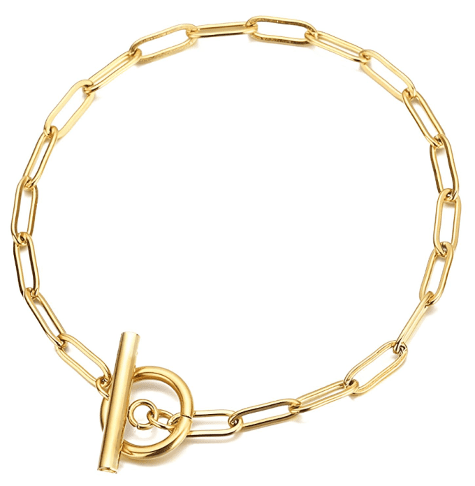 Gold Toggle Waterproof Bracelet - Chelsea Bond Jewelry