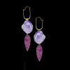 Geode and druzy statement earrings featuring natural gemstones, designed for resort, boutique, and spa jewelry collections.