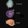 Druzy color options for Chelsea Bond resort jewelry.