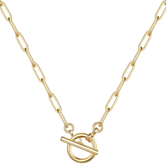 waterproof gold toggle necklace