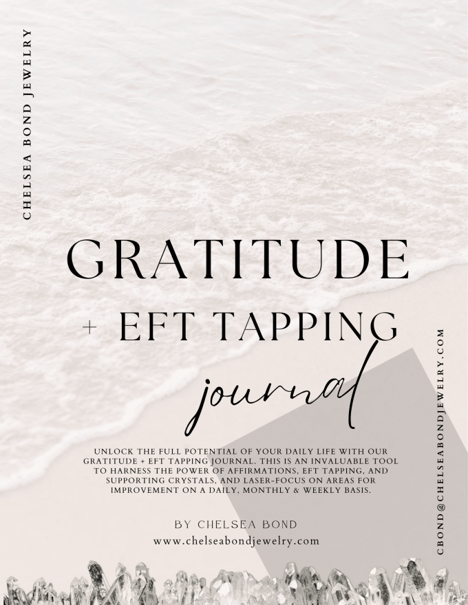 Tap into transformation with this luxe self-care set: a Gratitude + EFT Journal paired with our bestselling Antigua Moon Bracelet. Special price: $99 ($114 value).