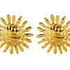 sun-waterproof-earrings gold sun post earrings