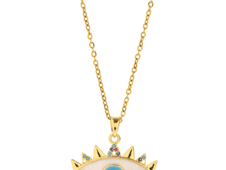 Evil Eye Waterproof Necklace - Chelsea Bond Jewelry