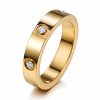 waterproof gold ring with crystals Waterproof Ring with Crystals