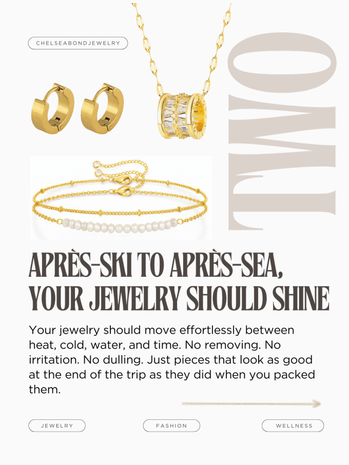 Waterproof jewelry by Chelsea Bond