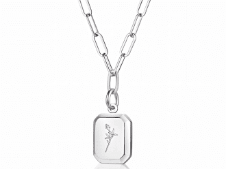 Silver Flower Waterproof Necklace