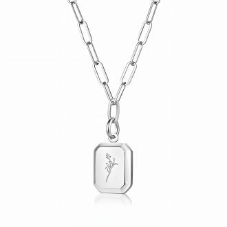 Silver Flower Waterproof Necklace
