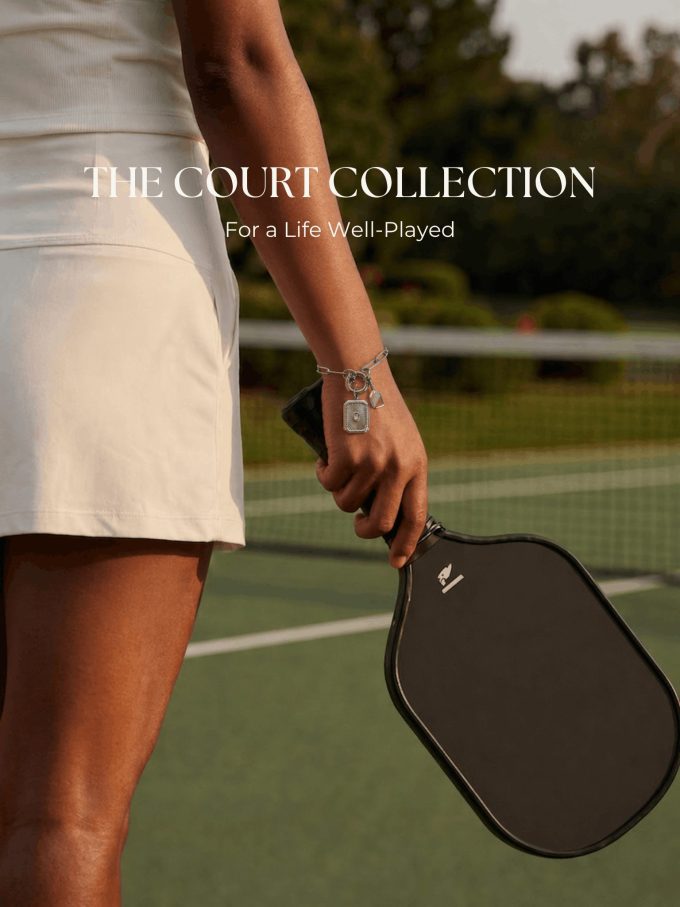 Pickleball jewelry collection by Chelsea Bond Jewelry.