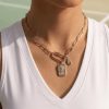 Silver picklenball necklace with carabiner charm clasp.